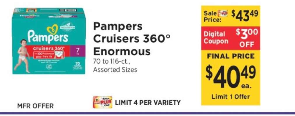 Pampers Cruisers 360° Enormous
