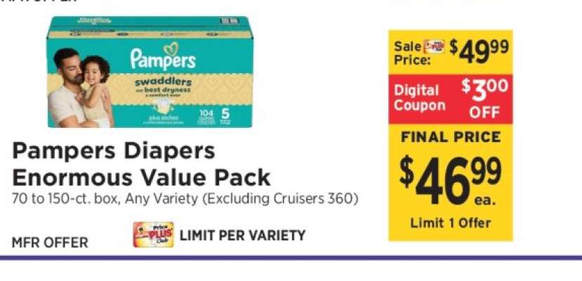 Pampers Diapers Enormous Value Pack