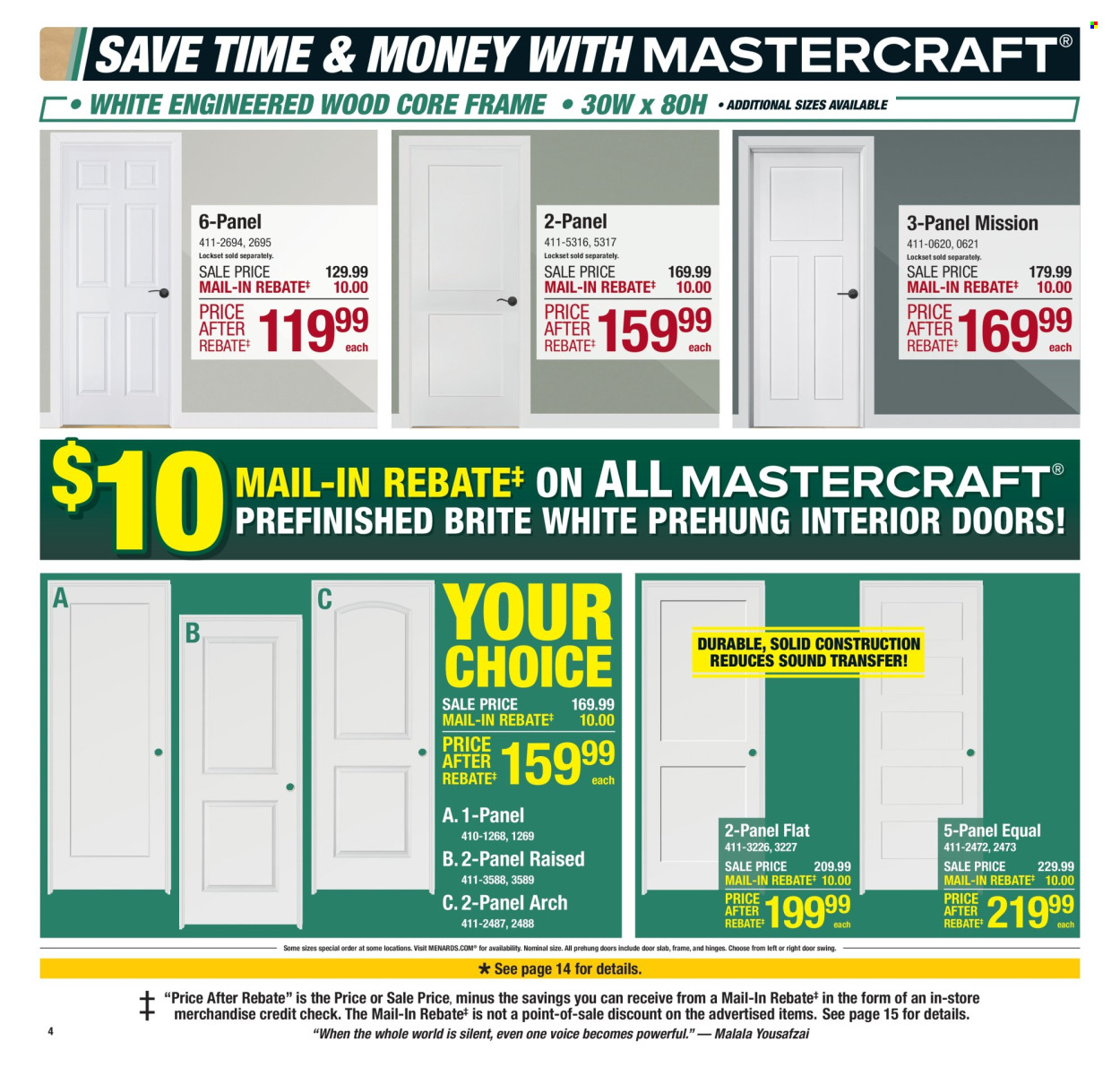 Menards ad - 01/11/2026 - 01/24/2026. Page 4