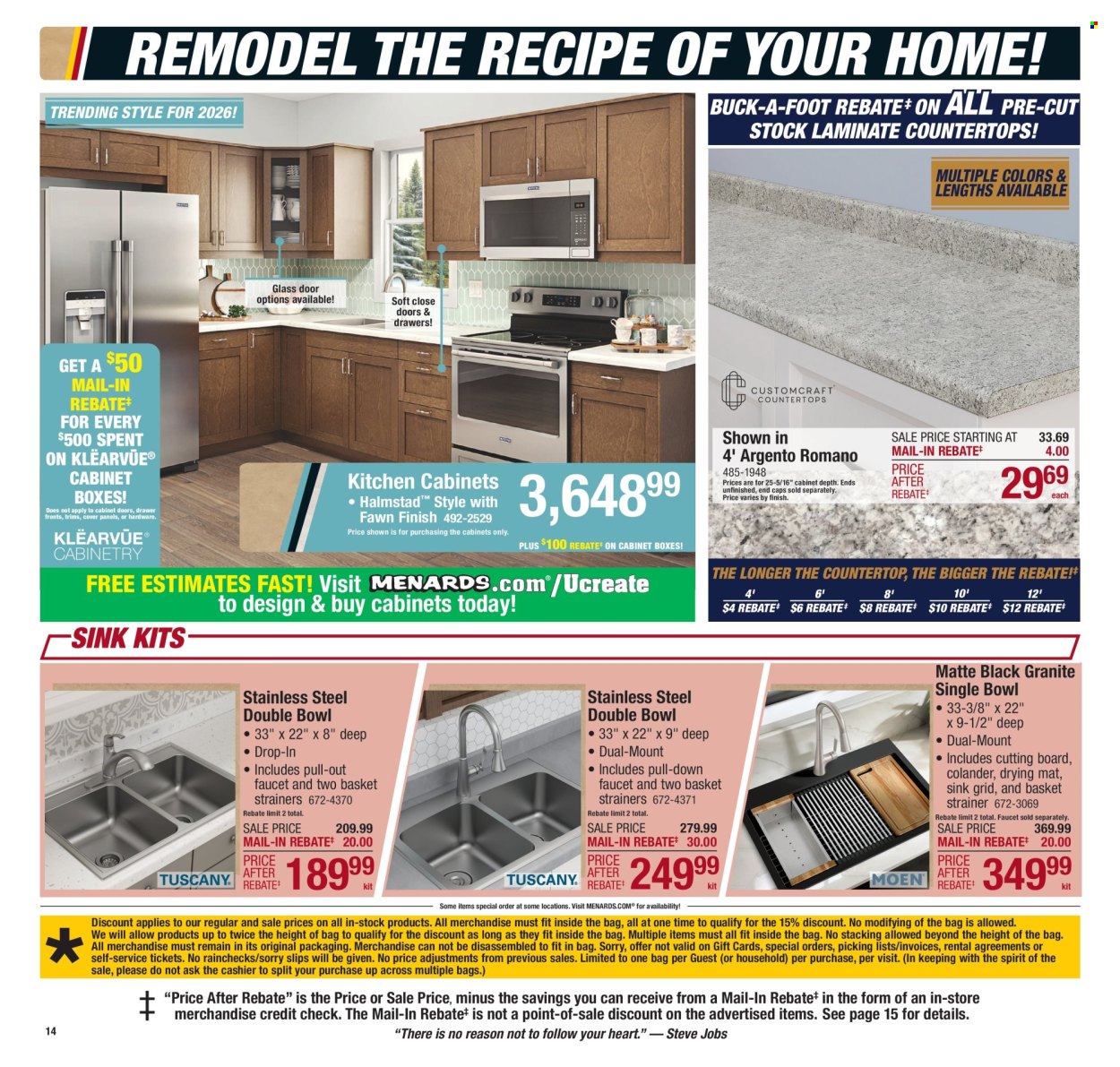 Menards ad - 01/11/2026 - 01/24/2026. Page 15