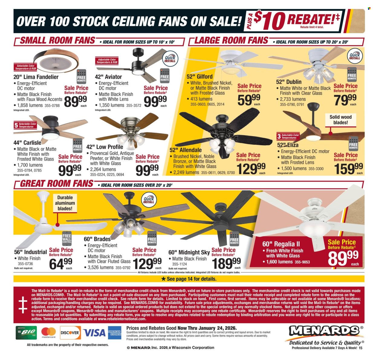 Menards ad - 01/11/2026 - 01/24/2026. Page 17