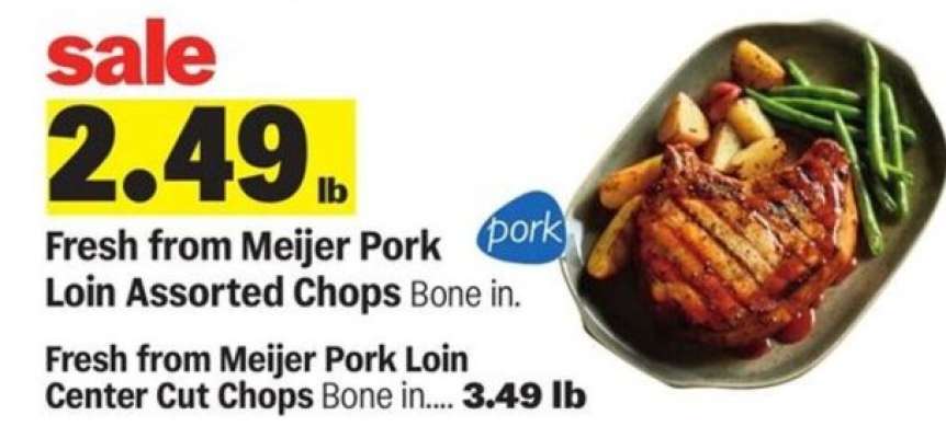 Fresh from Meijer Pork Loin Assorted Chops