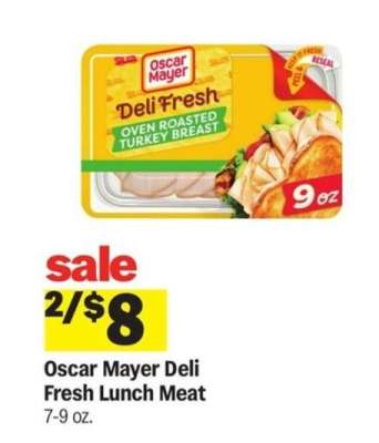 Oscar Mayer Deli Fresh Lunch Meat