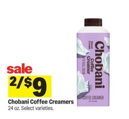 Chobani Coffee Creamers