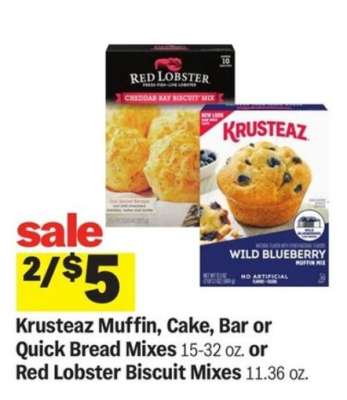 Krusteaz Muffin, Cake, Bar or Quick Bread Mixes or Red Lobster Biscuit Mixes