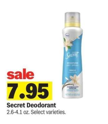 Secret Deodorant