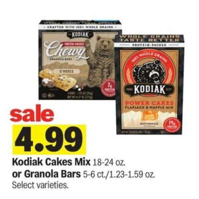 Kodiak Cakes Mix or Granola Bars