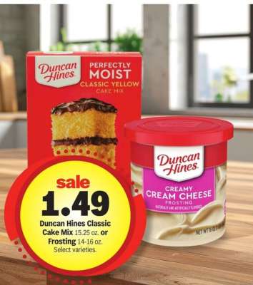 Duncan Hines Classic Cake Mix or Frosting