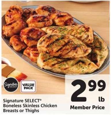 Signature SELECT Boneless Skinless Chicken Breasts or Thighs
