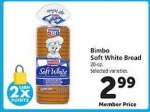 Bimbo Soft White Bread