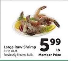 Large Raw Shrimp