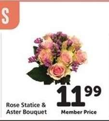 Rose Statice & Aster Bouquet