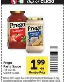Prego Pasta Sauce