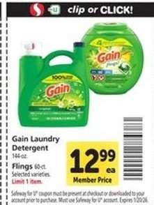 Gain Laundry Detergent