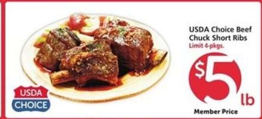 USDA Choice Beef Chuck Short Ribs
