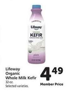 Lifeway Organic Whole Milk Kefir