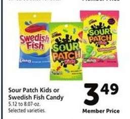 Sour Patch Kids or Swedish Fish Candy