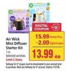 Air Wick Mist Diffuser Starter Kit