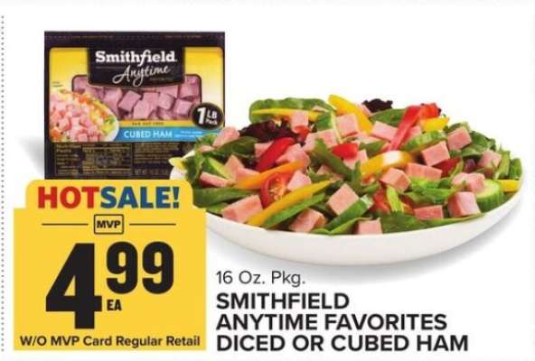 Smithfield Anytime Favorites Diced or Cubed Ham