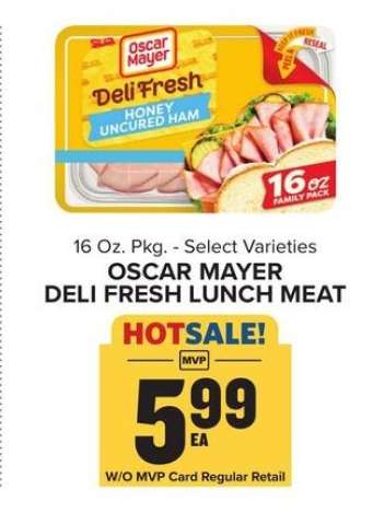 Oscar Mayer Deli Fresh Lunch Meat