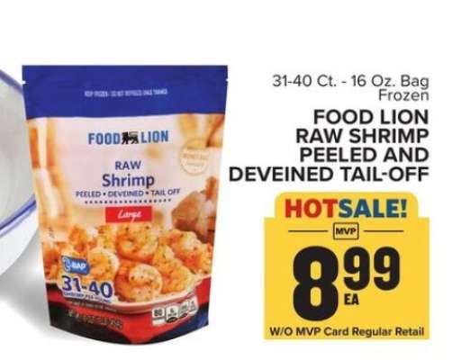 Food Lion Raw Shrimp