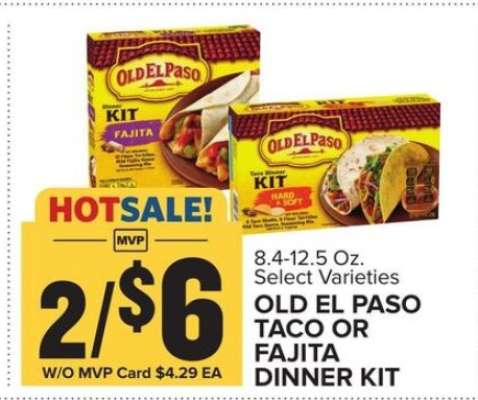 Old El Paso Taco or Fajita Dinner Kit