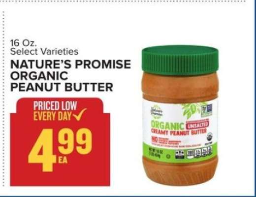 Nature's Promise Organic Peanut Butter