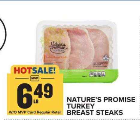 NATURE’S PROMISE TURKEY BREAST STEAKS
