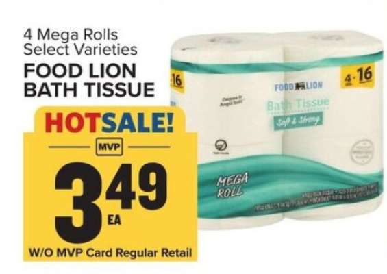 FOOD LION BATH TISSUE