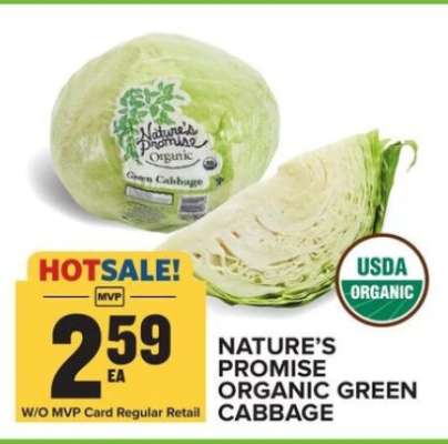 Nature's Promise Organic Green Cabbage