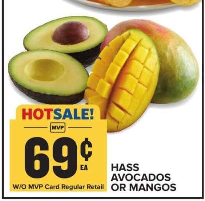 Hass Avocados or Mangos