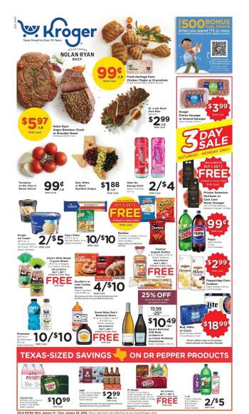 Kroger Flyer - 01/14/2026 - 01/20/2026.