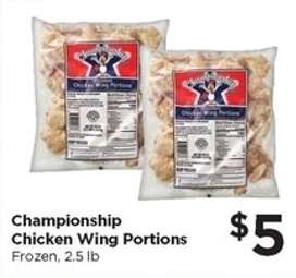 Championship Chicken Wing Portions