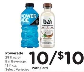 Powerade or Bai Beverage