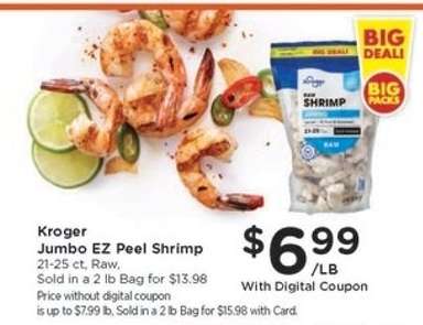 Kroger Jumbo EZ Peel Shrimp