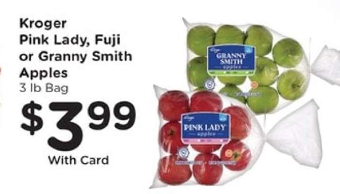 Kroger Pink Lady, Fuji or Granny Smith Apples