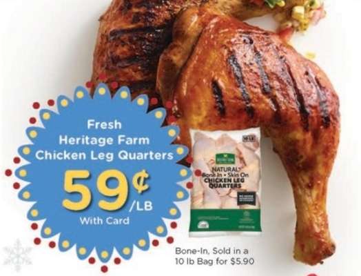 Fresh Heritage Farm Chicken Leg Quarters