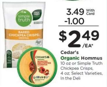 Cedar's Organic Hommus