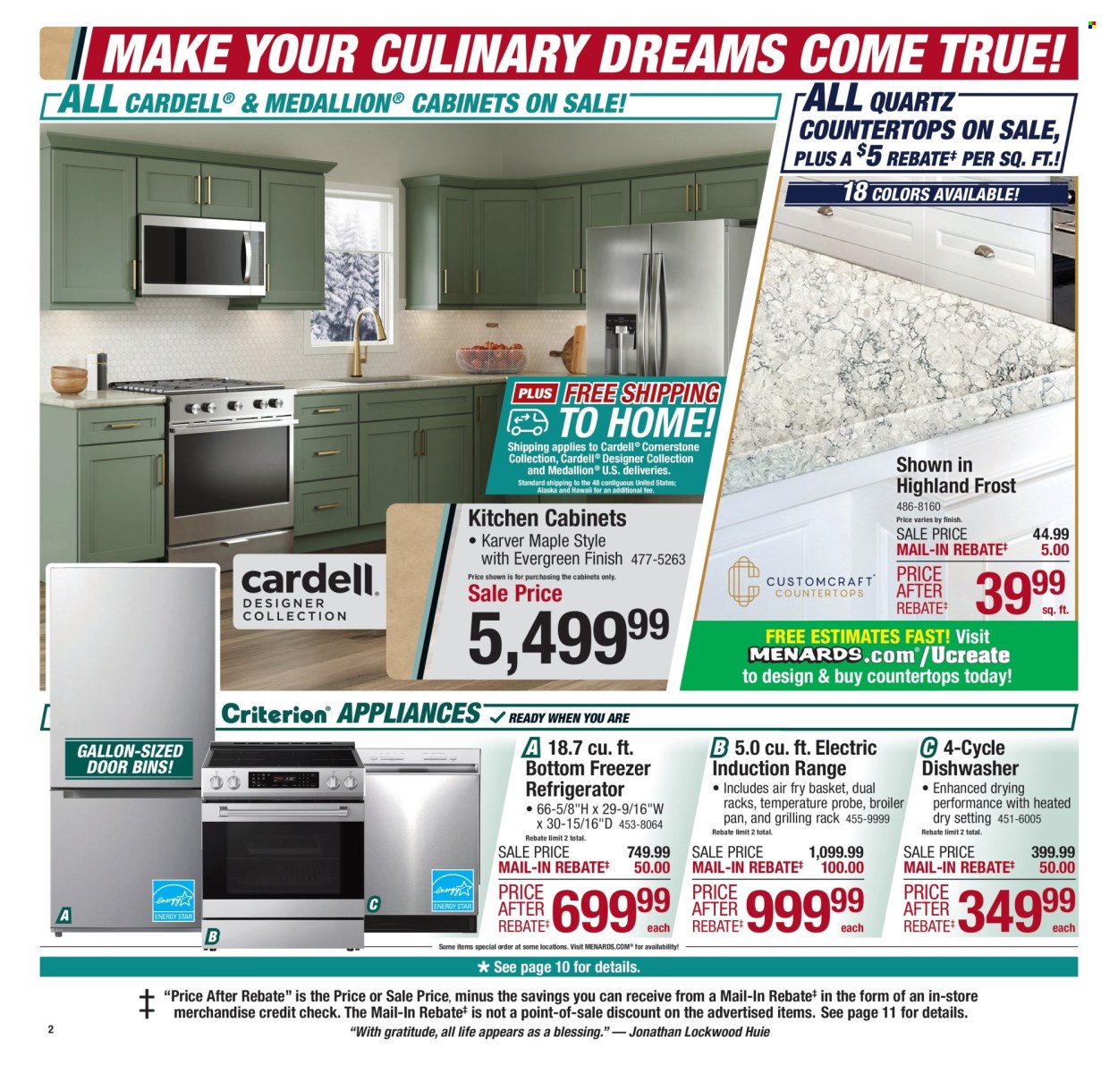 Menards ad - 01/15/2026 - 01/24/2026. Page 2