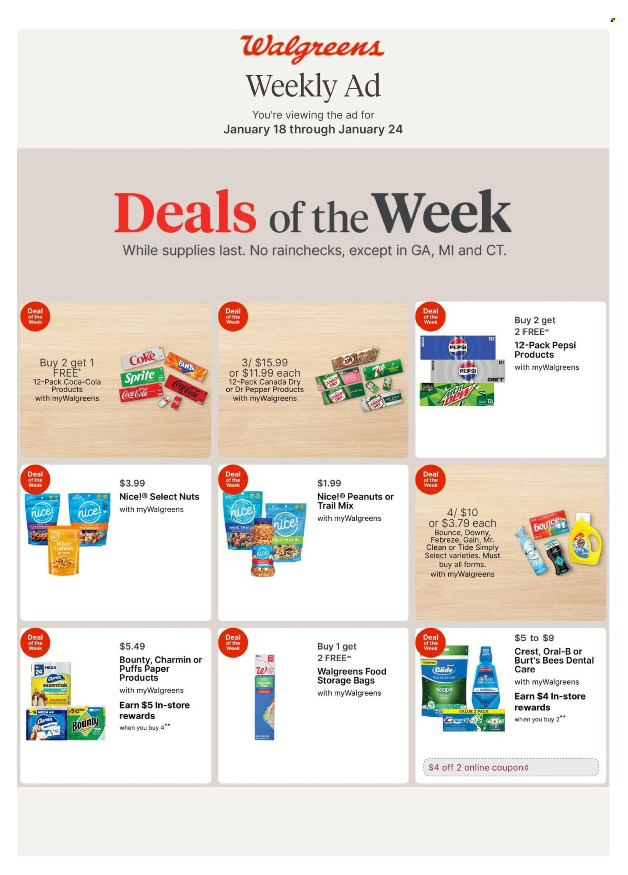Walgreens ad - 01/18/2026 - 01/24/2026. Page 1