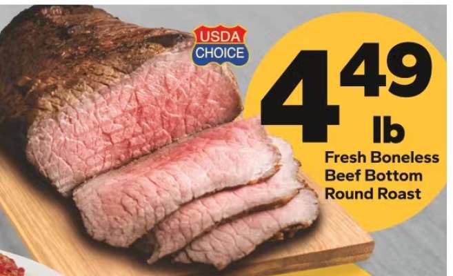 Fresh Boneless Beef Bottom Round Roast