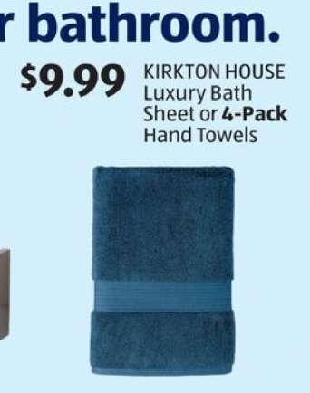 KIRKTON HOUSE Luxury Bath Sheet or 4-Pack Hand Towels