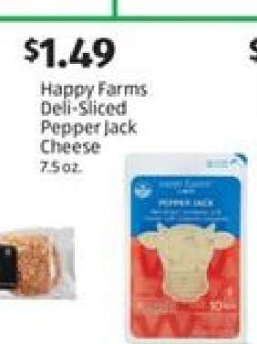 Happy Farms Deli-Sliced Pepper Jack Cheese