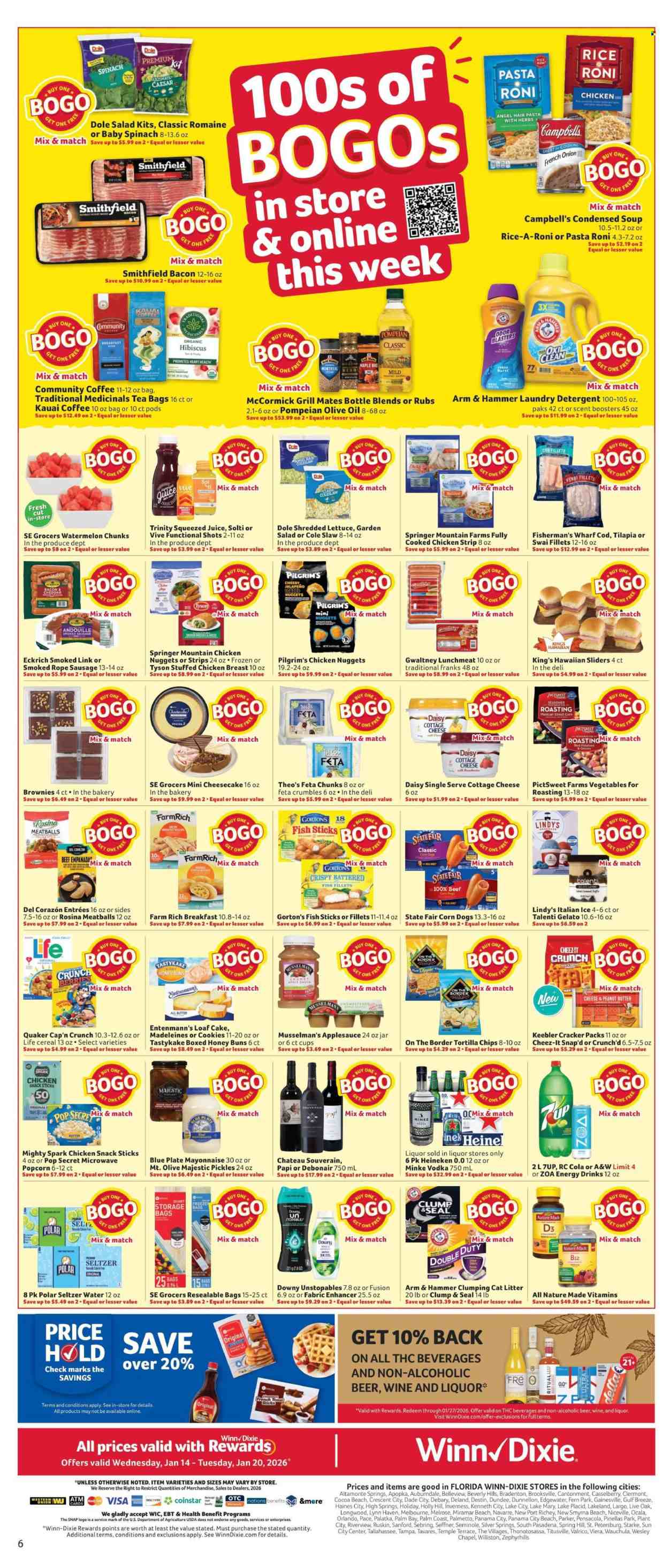Winn Dixie ad - 01/14/2026 - 01/20/2026. Page 6