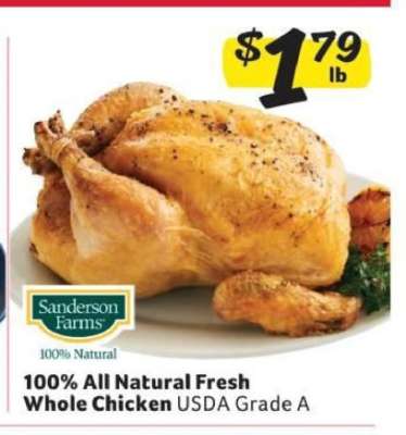 100% All Natural Fresh Whole Chicken