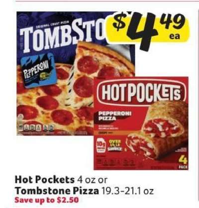 Hot Pockets or Tombstone Pizza