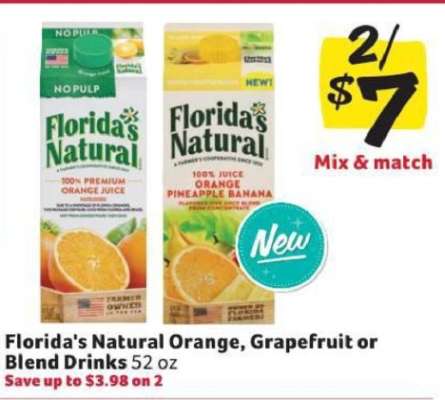 Florida's Natural Orange, Grapefruit or Blend Drinks