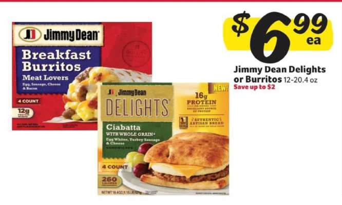 Jimmy Dean Delights or Burritos