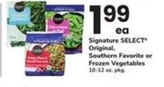 Signature Select Frozen Vegetables