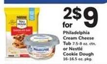 Philadelphia Cream Cheese Tub or Nestlé Cookie Dough